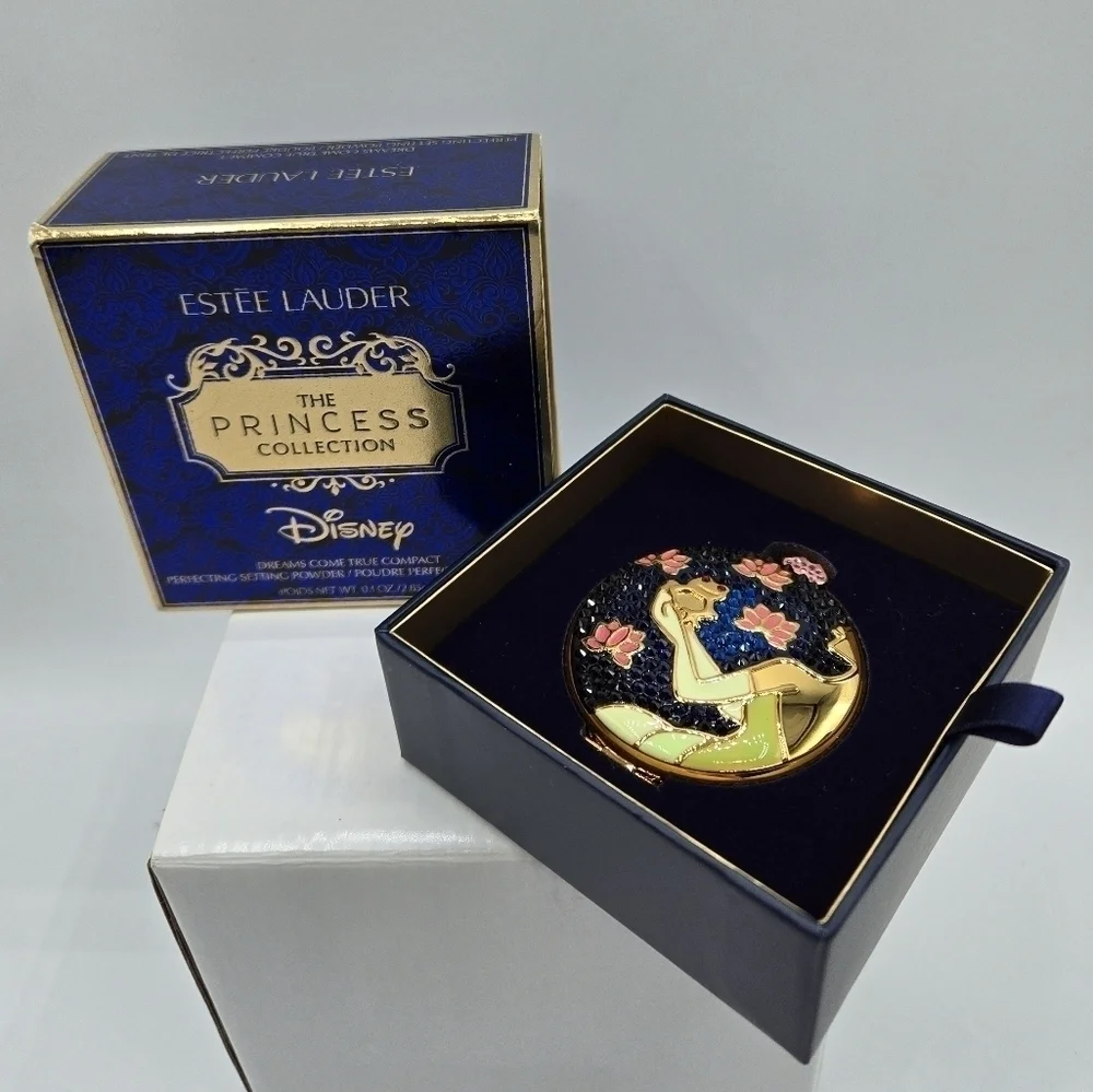 Estee Lauder Disney Tiana Dreams Come True Setting Powder Compact